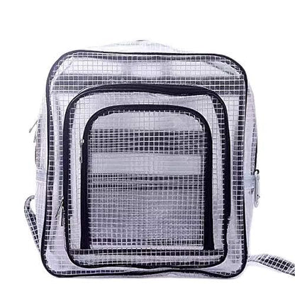 ESD 15.7inch 40cm*35cm*15cm anti-static clear pvc backpack,cleanroom engineer tool bag full cover pvc for put computer tool working in clean room 1PCS - color: One Piece Black Small