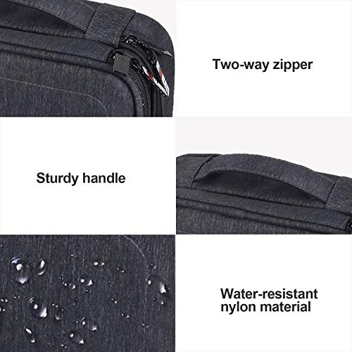 BUBM Electronic Organizer, Double Layer Travel Gadget Carry Bag for Cables, Plugs, Earphone, Flash Hard Drive and More--a Sleeve Pouch for iPad Mini(Medium, Black) - size: Medium- For 7.9" iPad Mini
