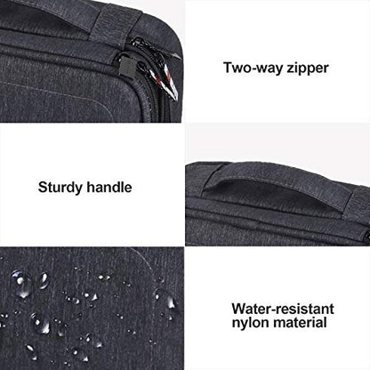 BUBM Electronic Organizer, Double Layer Travel Gadget Carry Bag for Cables, Plugs, Earphone, Flash Hard Drive and More--a Sleeve Pouch for iPad Mini(Medium, Black) - size: Medium- For 7.9" iPad Mini