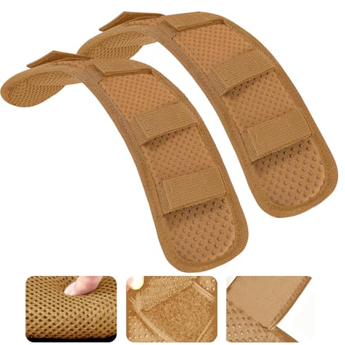ZINMARK 2Pcs Ultra-Thick Shoulder Pad Cushions for Laptop Bags,Messenger Bags,Briefcases,Luggage, Tool Bags,Travel Bags etc - color: Khaki
