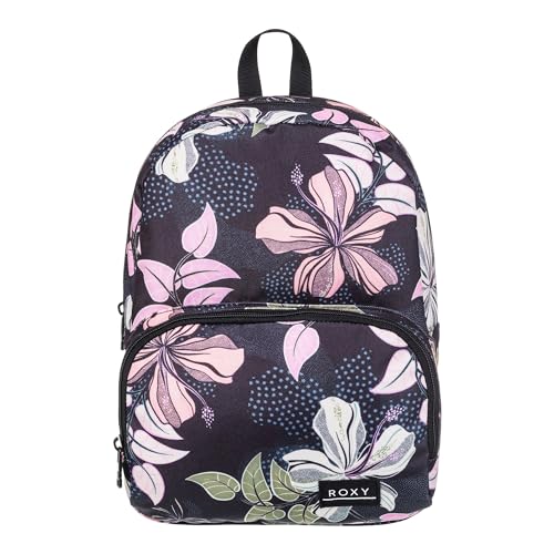 Roxy Women's Always Core Backpack | Travel | Everyday Carry | Beach | Polyester | 8L Capacity - Anthracite Sunny Floral Swim - color: Anthracite Sunny Floral Swim