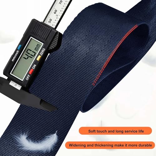 60" Shoulder Strap with Adjustable Thick Removable Pad and Metal Swivel Hooks Fit Laptop Crossbody Bag,Briefcase Duffel Bags - color: Dark Blue