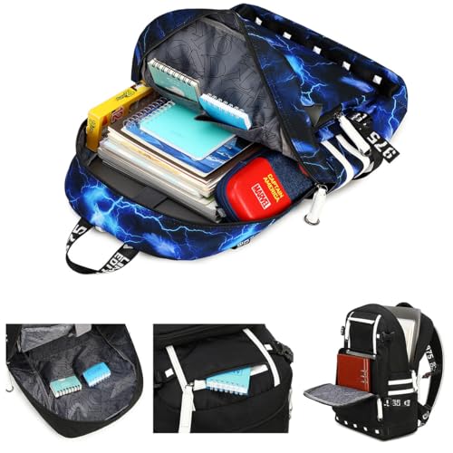 Basketball Player 23 Backpack Laptop Travel Bag Men's Women's Teenage Schoolbag (Black-Red) - color: Black-red