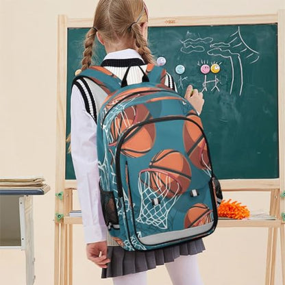 ALAZA Basketball Net Ball Backpack College Middle High School Bag Laptop Bag Casual Dayback Travel Business 17 inch