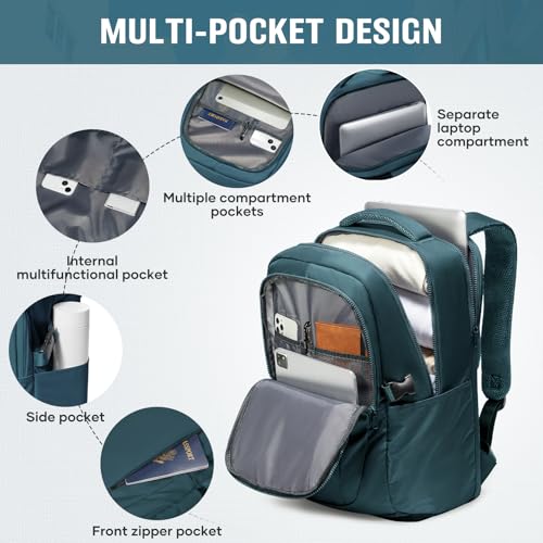 suwasp Travel Backpack for Women Airline Approved Carry On，Large Laptop Backpack for Men,Flight Approved Luggage Backpack (Blue-with 2 Vacuum Bags and Pump, Large) - color: Blue-with 2 Vacuum Bags and Pump