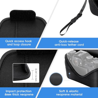 Neoprene Camera Case Sleeve for Nikon Z6III Z50II + Z DX 50-250mm Lens - color: MC3BK