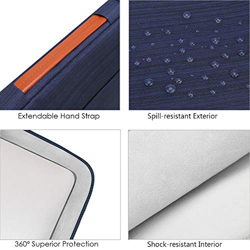 Lacdo 360° Protective Laptop Sleeve Case for 14 inch MacBook Pro M5 Pro/Max A3426 A3427 (2026), M5/M4/M3/M2/M1 A3434 A3112 A3401 A3185 A2918 A2992 | 13.8 inch Surface Laptop 7th Computer Bag, Blue - color: Blue, size: New MacBook Pro 14 Inch