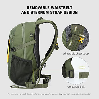 SKYSPER Small Hiking Backpack, 20L Lightweight Travel Backpacks Hiking Daypack for Women Men - color: Lantc20-armygreen, size: 20l