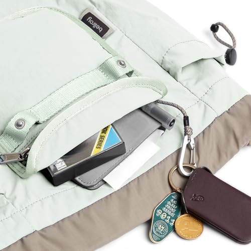 Bellroy Cinch Minipack (lightweight 9 liter backpack with external organization and adjustable shoulder straps) - Seafoam - color: Seafoam