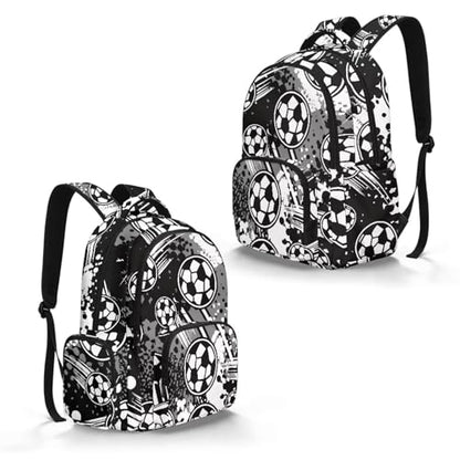 Football 17-Inch Travel Backpack Lightweight Multi-Pocket Laptop Bookbag for College Students Office Workers and Outdoor Enthusiasts - color: Football3