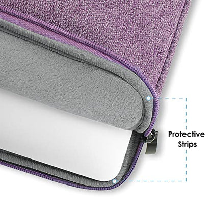 ProElife 15-Inch Laptop Sleeve Case for 2025-2023 MacBook Air 15 inch with M4 M3 M2 Accessory Traveling Carrying Case Water-Resistant Bag Cover for MacBook Air 15'' 2025 2024 2023 M4 M3 M2 (Purple) - color: Purple