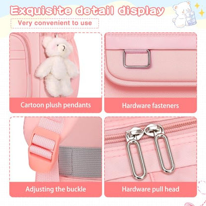 KBTYE School Backpack for Kids Girls Cute Travel Backapck for College Women Men Casual Laptop Bookbag for Teen Student(Pink) - color: Pink