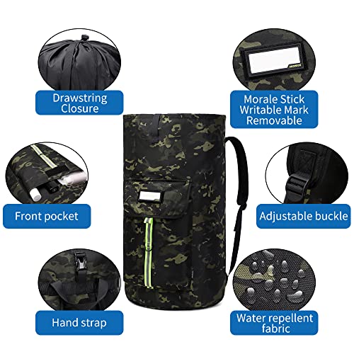 laundry bag backpack,extra-large heavy duty laundry bags,laundry backpack for college students,drawstring closure (Black CP) - color: Black Cp