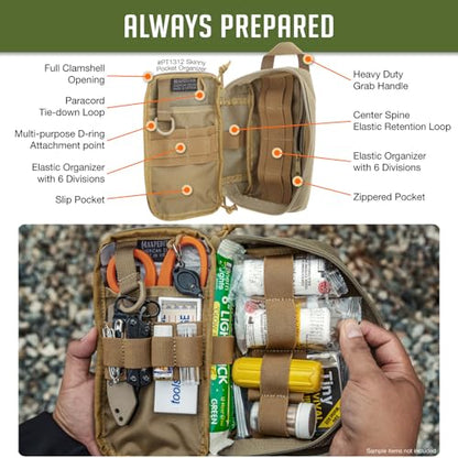 Maxpedition Skinny Pocket Organizer - color: Khaki