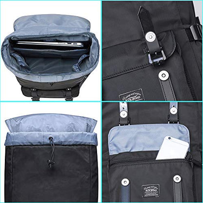 KAUKKO Unisex Ep5 Backpack, (Black (E5-3)), 45 x 27 x 17cm (HxBxT), Backpack - color: (Black (E5-3)), size: Large