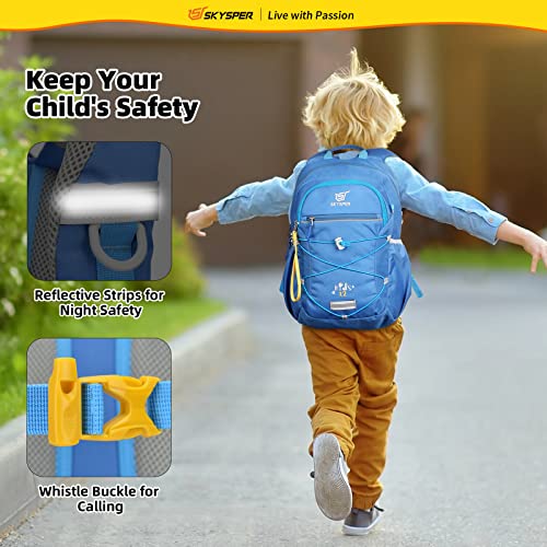 SKYSPER Kids Backpack 12L Children School Bag Child Boy Girl Pack Ages 4-8 for Traveling Day Trips Classes Camping(Blue) - color: Blue, size: Small
