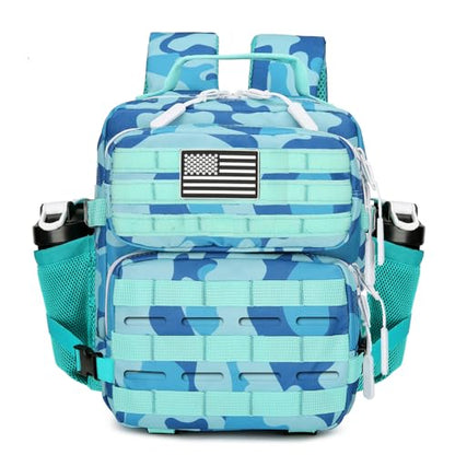 9L Mini Tactical Backpack for Men and Women Tactical Backpack Small for Hiking Small Tactical Bag Fitness Pack - color: Blue Cp