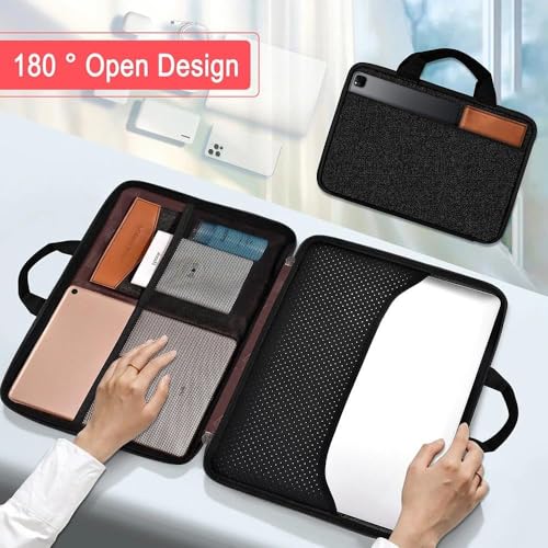 Hseok Laptop Case for MacBook Pro 14 inch TSA Sleeve Handbag, Black - color: Black