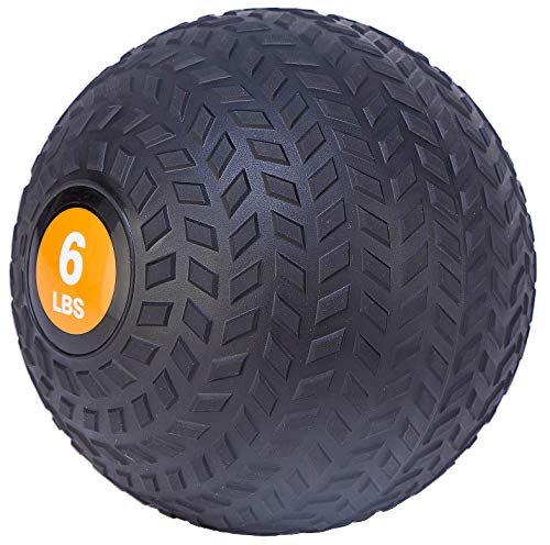 Fitvids Slam Medicine Wall Balls Workout Exercise Fitness Weighted Balls for Cross Training, Strength and Conditioning Exercises, Cardio and Core Workouts - style: 6 Pounds