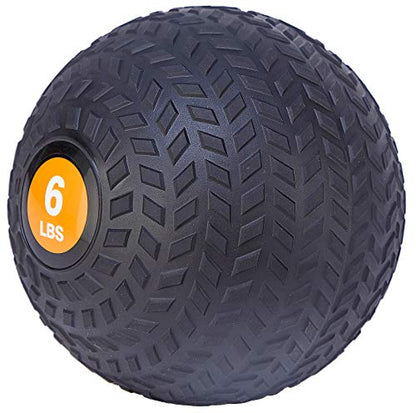 Fitvids Slam Medicine Wall Balls Workout Exercise Fitness Weighted Balls for Cross Training, Strength and Conditioning Exercises, Cardio and Core Workouts - style: 6 Pounds