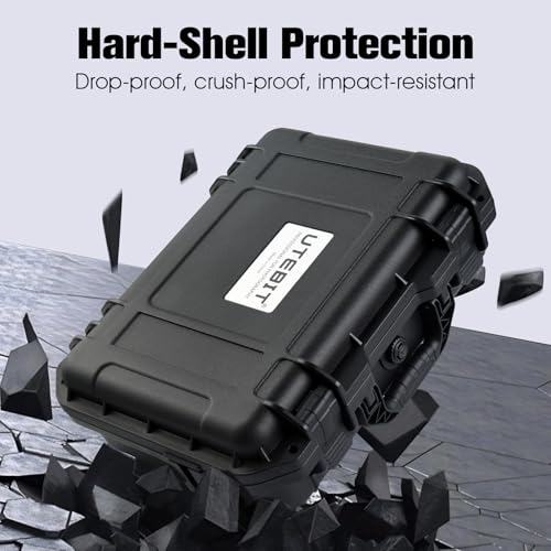 UTEBIT Hard Case for DJI Mini 3/Mini 4 Pro, Waterproof Hard Shell with Foam