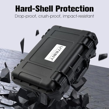 UTEBIT Hard Case for DJI Mini 3/Mini 4 Pro, Waterproof Hard Shell with Foam