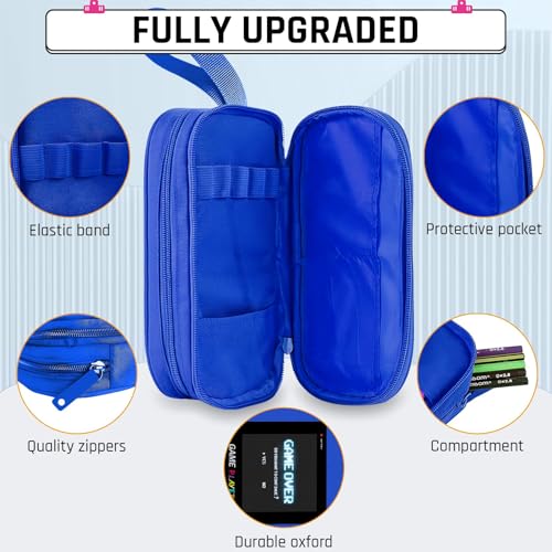 Backpack for School Boys,3pcs Boys Backpack and Lunch Box Set for Elementary Middle School, 17″ Video Game Bookbag for Ages 6-18 Kids Children Teens - color: Game Backpack Set-blue