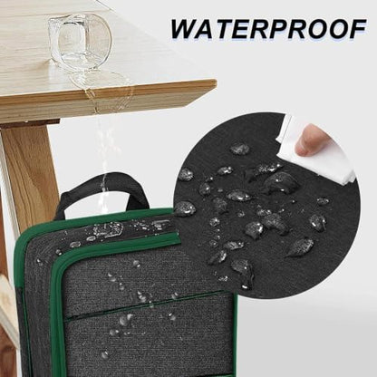 ZINZ Slim & Expandable Laptop Backpack Water Resistant Backpack Travel Backpack Compatible with MacBook Air/Pro/Neo 13-14 inch, XPS 13/14, Surface 13.5" and Most 13-14 Notebooks，BK01GR01 - color: Bk01gr01, size: 13"-14"