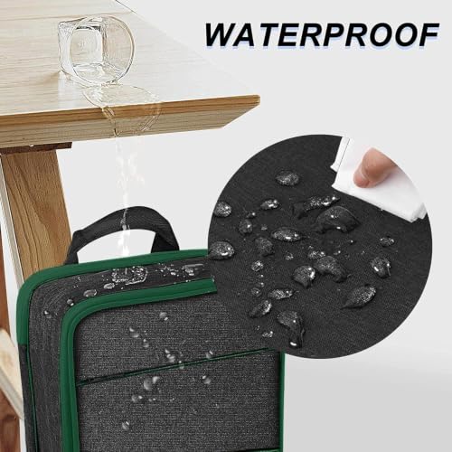 ZINZ Slim & Expandable Laptop Backpack Water Resistant Backpack Travel Backpack Compatible with MacBook Air/Pro/Neo 13-14 inch, XPS 13/14, Surface 13.5" and Most 13-14 Notebooks，BK01GR01 - color: Bk01gr01, size: 13"-14"