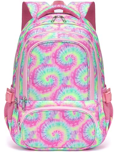 BLUEFAIRY Kids Backpacks for Boys Girls Ages 6-8 8-12 Elementary Middle School Backpack 17 Inch Back to School Bookbag with Laptop Compartment Mochilas Escolares para Niños Niñas (Spiral Colorful) - color: Spiral Colorful