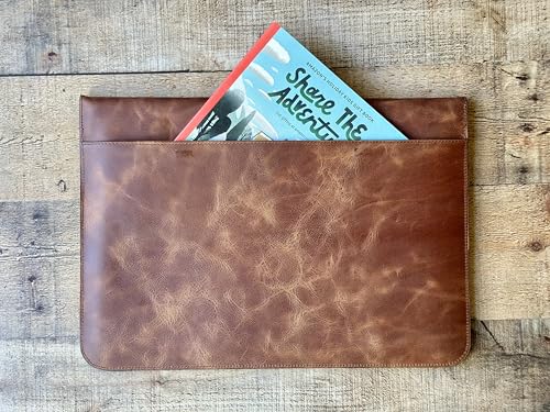 Personalized Leather Laptop Sleeve for MacBook Air - Pro 13"/14"/15"/16" (M1 M2 M3 M4), iPad Pro-Air 11" 13", iPad A16 – Custom Gift for Men & Women