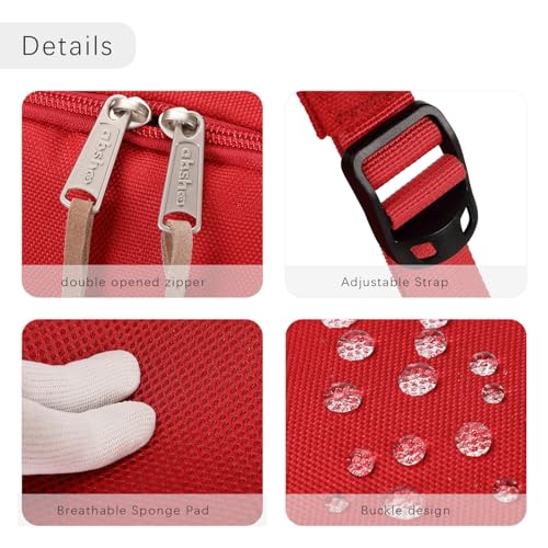 abshoo Classical School Backpack For Middle High School Water Resistant Bookbag College Travel Daypack (Red) - color: Red