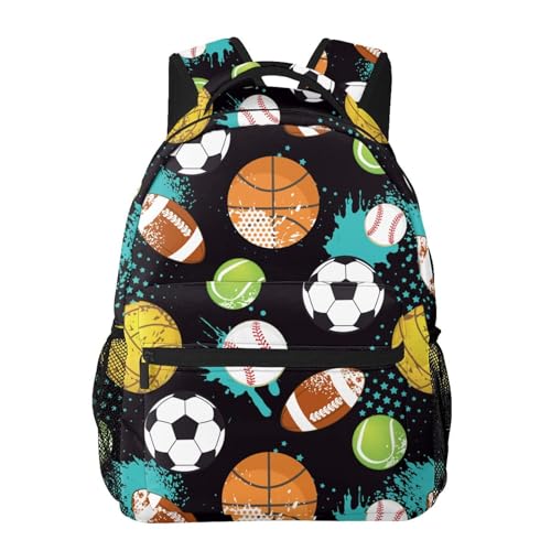 Ball Boy Cartoon Sport Backpack For School Laptop Bags Bookbag Big Casual Daypack For Student Girls Boys Kids Teens Travel Sports Work - color: Ball Boy Cartoon Sport