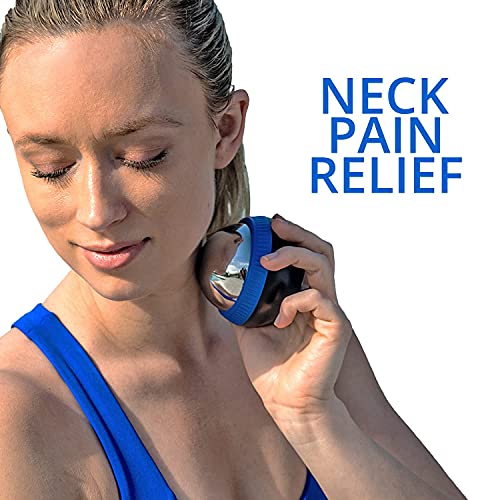 Body Back FSA Eligible Glacier Ball - Cryosphere Therapy Massage Roller Ball, Ice Roller Ball, Cold Ball for Plantar Fasciitis Relief with Removable Ice Roller for Face or Lacrosse Ball Rolling