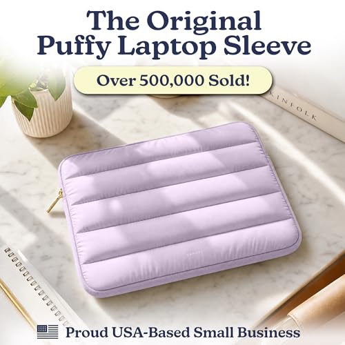 Vandel The Original Puffy Laptop Sleeve 13-14 Inch, Laptop Case 14 Inch - color: i. Lilac, size: 13-14 Inch