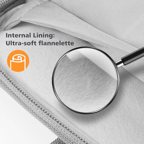 NIDOO 17 Inch Laptop Briefcase Shoulder Bag Computer Sleeve for 17.3" HP ENVY Laptop 17 / HP 470 G9 Laptop 17-cp1773ng / 17.3" IdeaPad 3 Gen 7 / Asus ZenBook Pro 17 / Acer Nitro 5 AMD - color: Grey, size: 17 inch