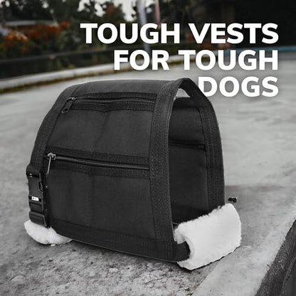 ActiveDogs Weighted Dog Vest with Weights - Dog Agility Training Equipment Jacket for Dog Exercise, Strength, Pulling & Endurance - Burn Calories & Build Muscle - Medium 27-34 IN, 8 x 1LB - size: Medium