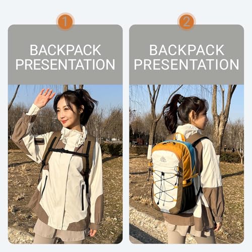 25L Lightweight Backpack for Cycling or Hiking, Hydration Pack Water Resistant,Climbing Backpack for Men Women (GREY) - color: Grey