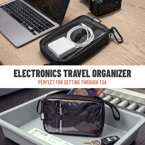 GOBAGS NEO Production Zipper Bags - Electronics & Camera Accessories Bag - Cable organizer, Gear Accessory Pouch, Travel Camera Essentials (Small, Black) - size: Small