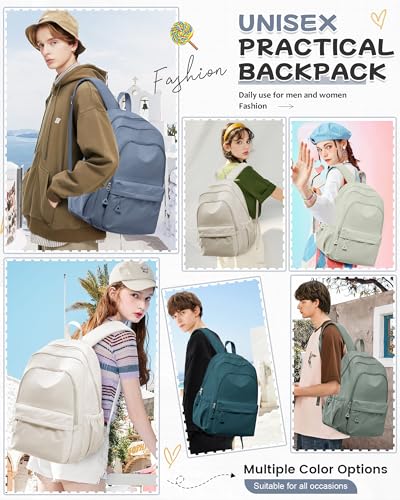 BJLFS Small Blue Backpack for School Women Girls, Waterproof Bookbag Cute High School Backpack for Men Teen Boys, Lightweight Travel College Back Pack Mochilas Escolares para Casual Daypack Rucksack - color: A0-blue