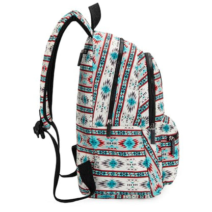 Montana West Backpack for Women Western Travel Backpack Purse Casual Daypack for Laptop College - color: *Aztec Beige