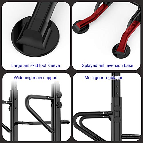 SogesPower Power Tower Pull Up&Dip Station Height Adjustable Strength Training Workout Equipment for Home Gym
