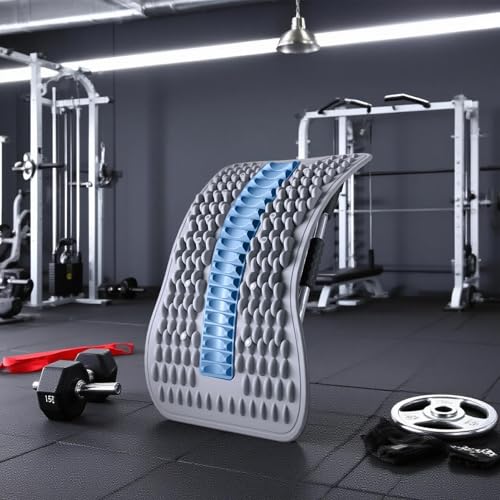 Back Stretcher - Adjustable Multi-Level Support, Ergonomic Arch Design, Muscle Relaxation Tool, Spine Alignment Device | Yoga Stretching Accessory with Pain Reliefs Function for Home, Offices Session - color: Blue