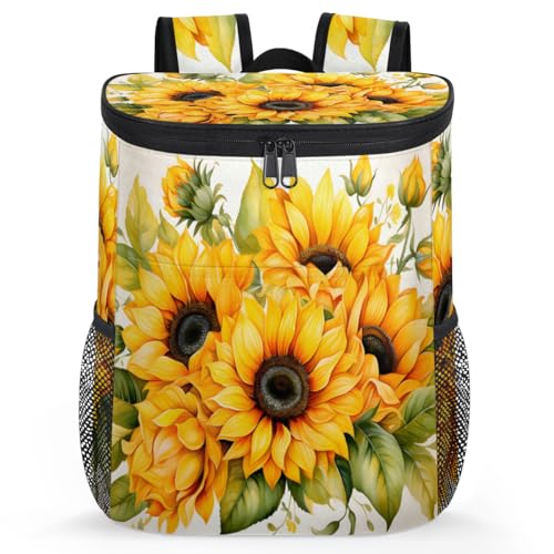 Insulated Cooler Backpack Portable Soft Cooler Bag Ice Chest Backpack for Camping Beach Picnic Lunch Work Travel - color: Multicolor 9