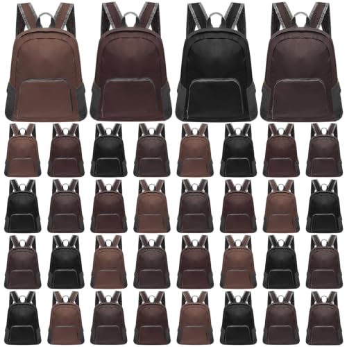 Patelai 48 Pcs 17" Backpacks in Bulk for School Kids Wholesale Bookbags Lightweight Back Pack for Girls Boys Outdoor Travel(Deep Color) - color: Deep Colors