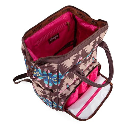 Wrangler Callie Diaper Bag Backpack with Stroller Straps Multifunction Baby Travel Bag WG2210-9110CF - color: Angel Dark Coffee