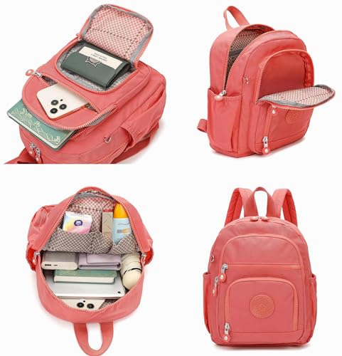 Mini Hiking Waterproof Backpack Purse for Women and Men,Travel Backpack 5L - color: Red