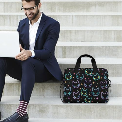 JIPONI Laptop Bag For Women Men, 15.6 16 IN Tote Work bags, Briefcase Messenger Computer Case 01 - color: Multi 1