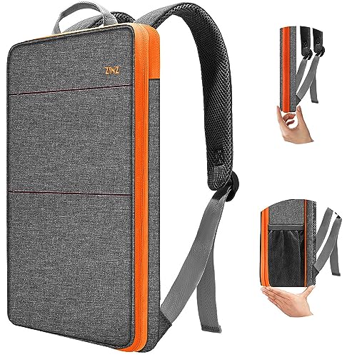 ZINZ Slim & Expandable Laptop Backpack Water Resistant Backpack Travel Backpack Compatible with MacBook Air/Pro/Neo 13-14 inch, XPS 13/14, Surface 13.5" and Most 13-14 Notebooks，G01OG01 - color: G01og01, size: 13"-14"