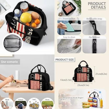 3PCS Backpacks for Boys Girls, USA Flag 250 Years Lightweight 3 in 1 School Bag with Insulated Lunch Box Pencil Case for Middle High School Students - color: Usa Flag 250 Years